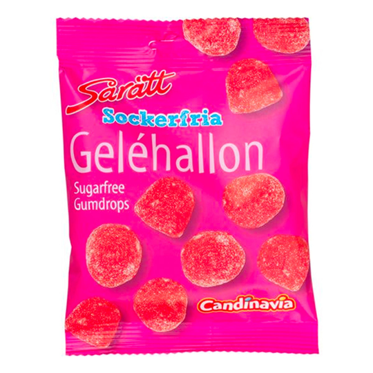 Sårätt Sockerfria Geléhallon - 80 grammaa