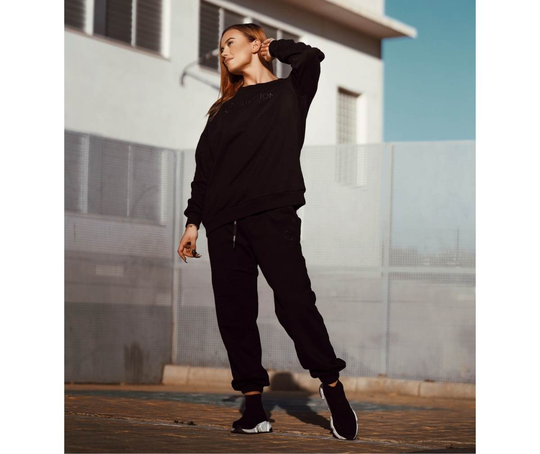 M-NUTRITION Sports Wear Comfy Sweatpants, Deep Black
