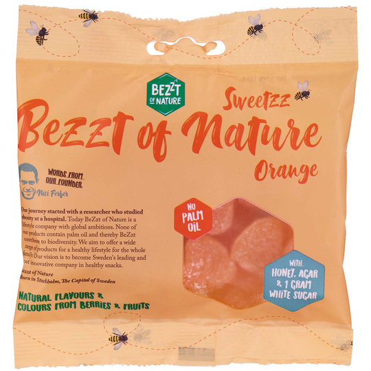 Bezzt Of Nature Sweetzz 65 G Apelsin