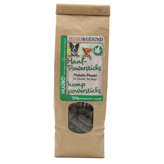 Hugro Hemp Powersticks koirille - 250 g