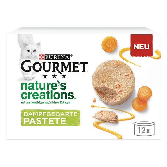 8 + 4 kaupan päälle! 12 x 85 g Gourmet Nature's Creations - patee: lohi & vihreät pavut