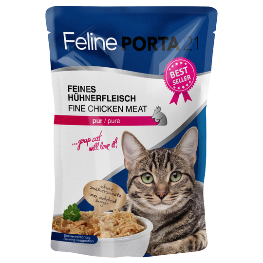 Feline Porta 21 -tuorepussit 6 x 100 g - tonnikala & surimi (viljaton)