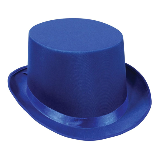 Silinterihattu Satiini Sininen - One size