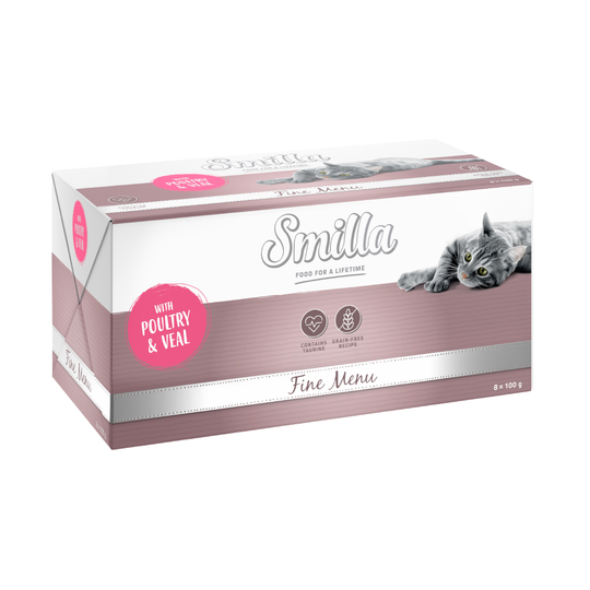 Smilla Fine Menu 8 x 100 g - siipikarja & vasikka