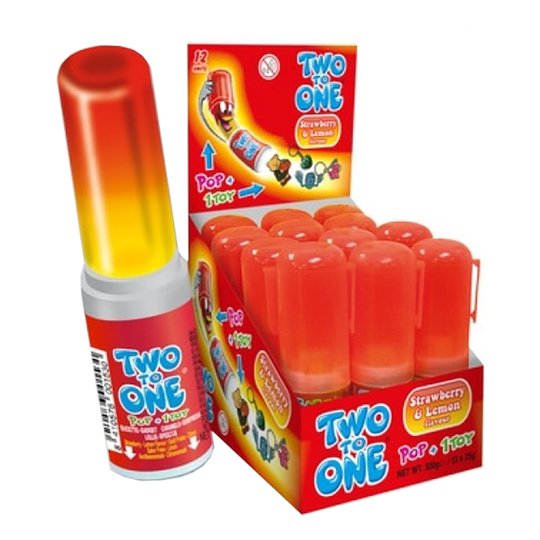 Two To One Karkki Mansikka/Lime - 25 grammaa