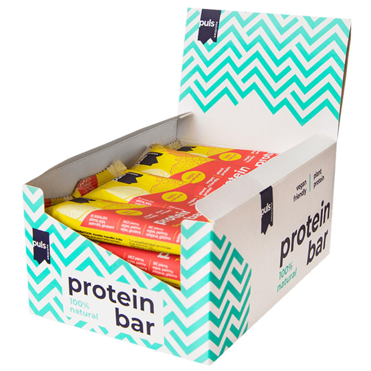 20 X Puls Nutrition Vegan Protein Bar 40 G