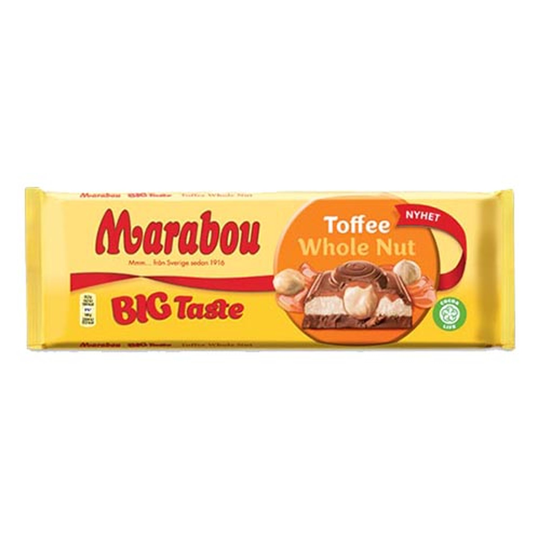 Marabou Big Taste Toffee Whole Nut Suklaalevy - 300 grammaa