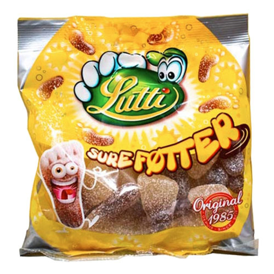 Lutti Sura Fötter Pussissa - 130 grammaa