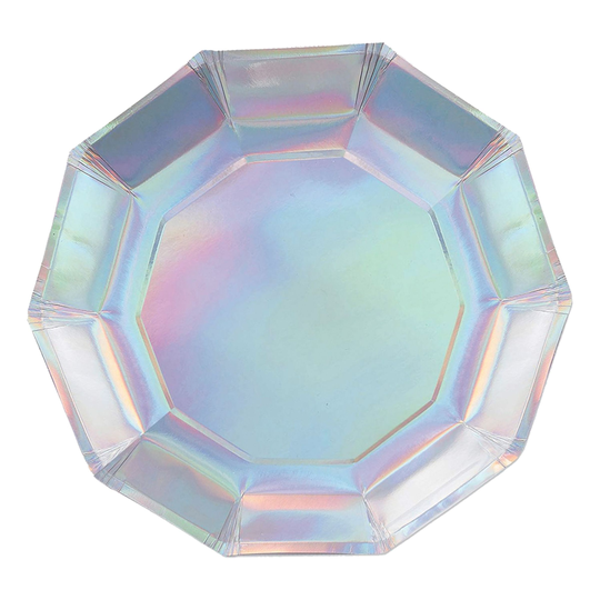 Pahvilautaset Kymmenkulmaiset Holografiset