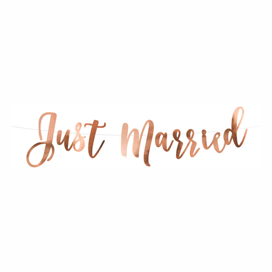 Just Married Kirjainviirinauha Ruusukulta