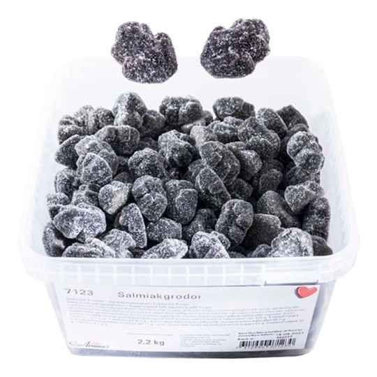 Aroma Salmiakkisammakko Irtokarkit Laatikossa - 2,2 kg