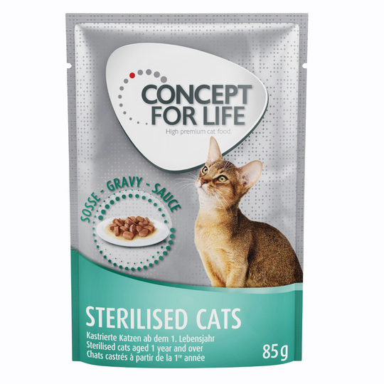 Concept for Life Sterilised Cats - in Gravy - 12 x 85 g