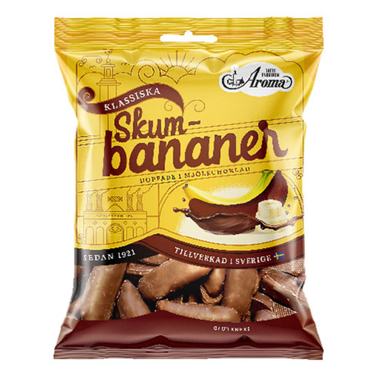 Aroma Suklaabanaanit Vaahto - 100 grammaa