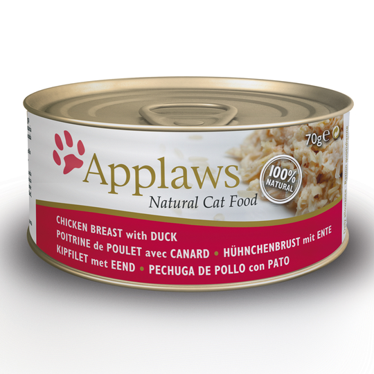 Applaws in Broth -kissanruoka 6 x 70 g - kana & ankka