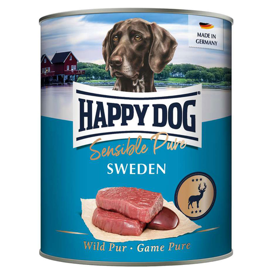 Happy Dog Sensible Pure -säästöpakkaus 24 x 800 g - Sweden (riista)